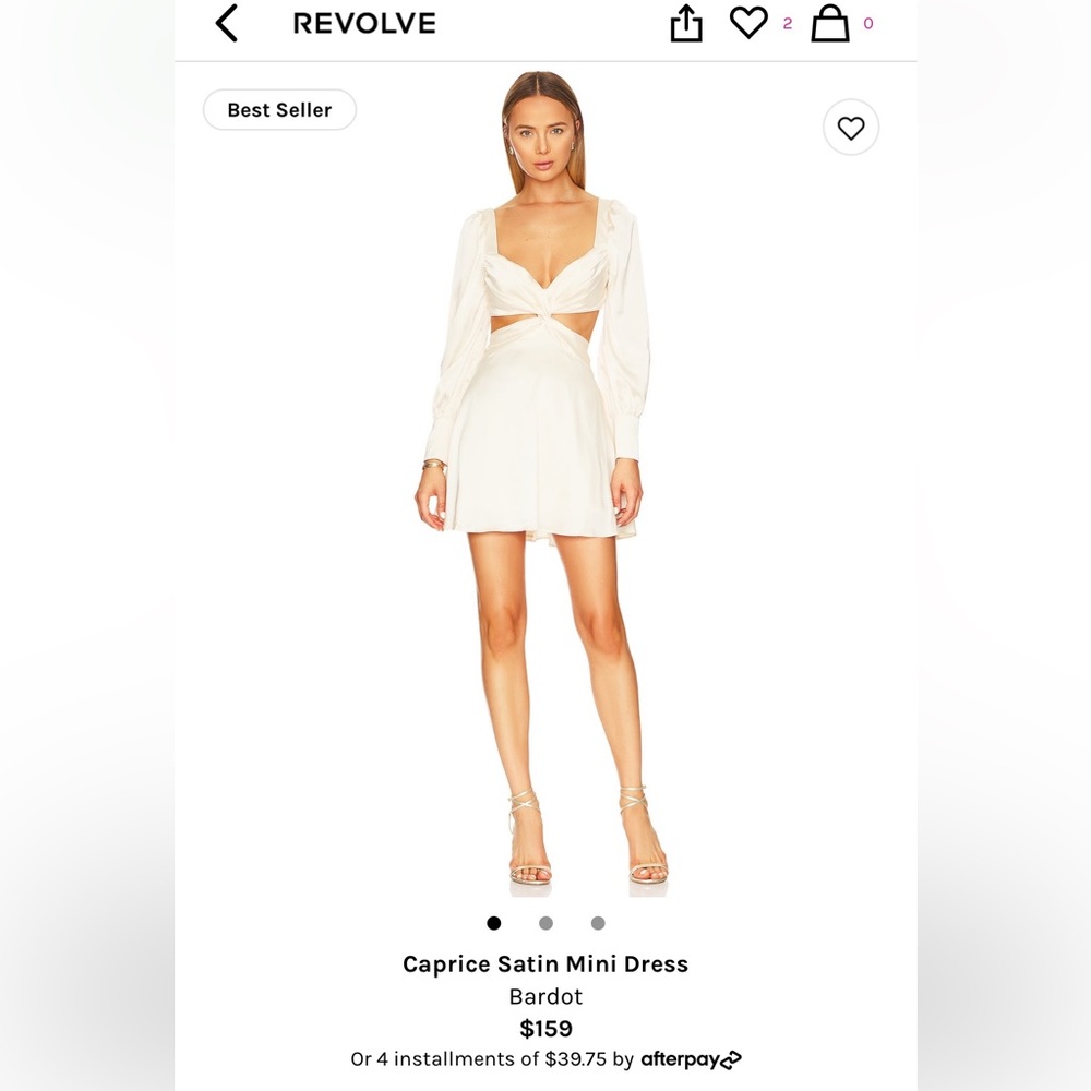 Revolve - Caprice Satin Mini Dress